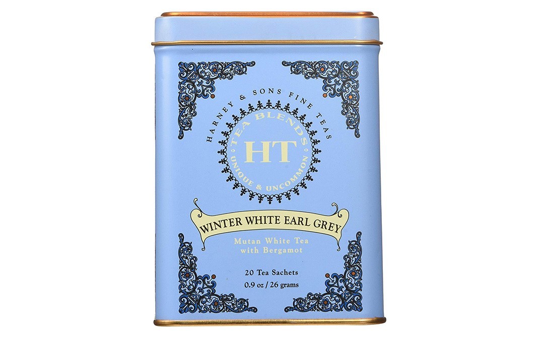 Harney & Sons Winter White Earl Grey Tea   Tin  20 pcs